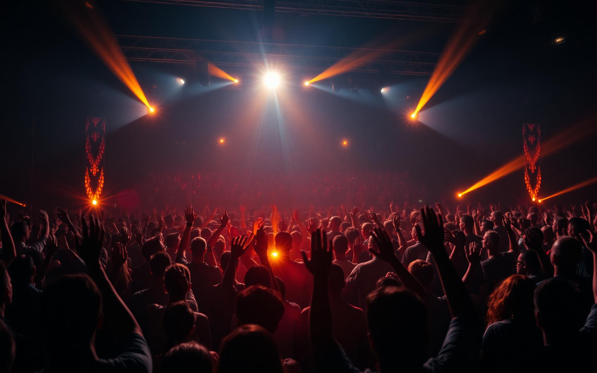 Youth revival worship gathering
